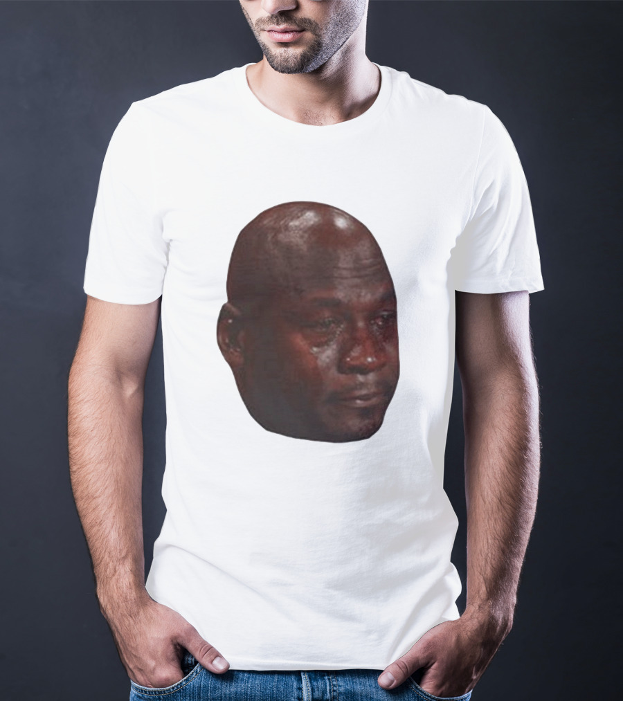 Crying Michael Jordan Meme Iconic Expression T-Shirt