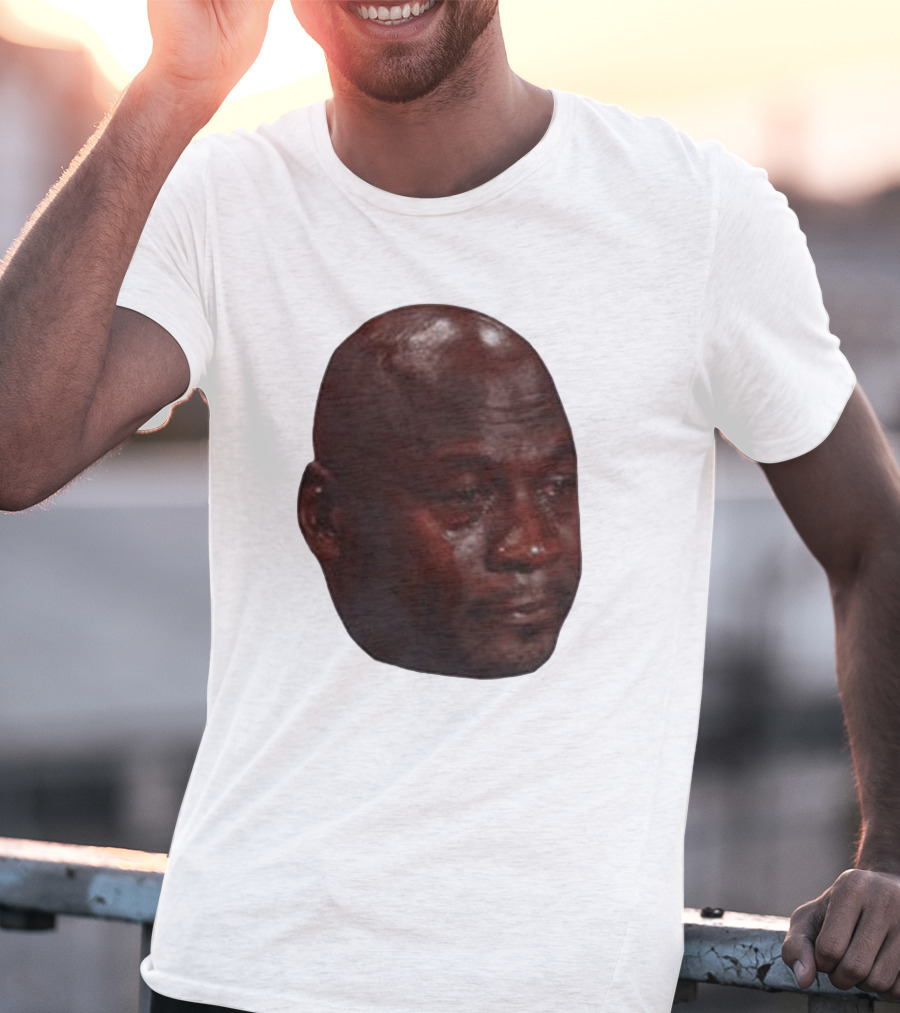 Crying Michael Jordan Meme Iconic Expression T-Shirt