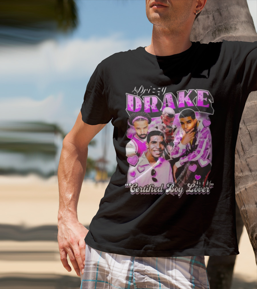 Drizzy Drake Certified Boy Lover Hearts Collage T-Shirt