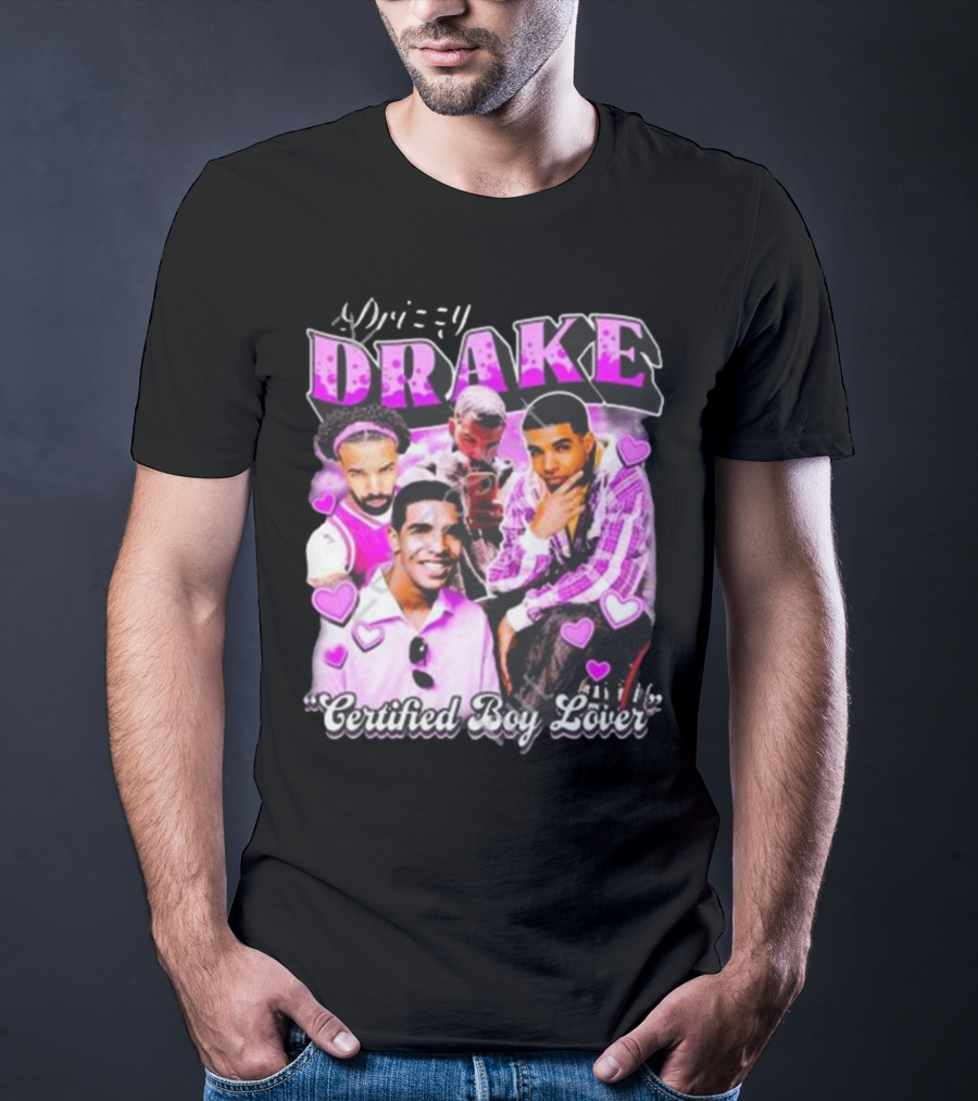 Drizzy Drake Certified Boy Lover Hearts Collage T-Shirt