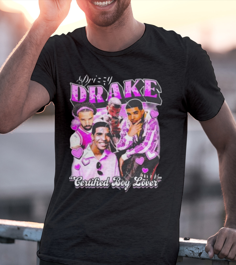 Drizzy Drake Certified Boy Lover Hearts Collage T-Shirt