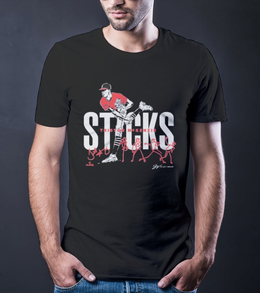 Triston McKenzie Sticks Baseball Pitch T-Shirt