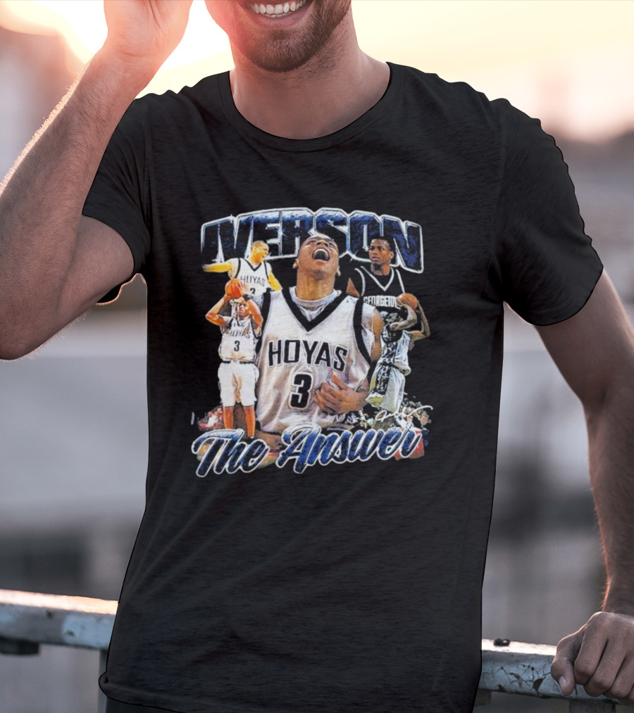 Iverson Hoyas Georgetown The Answer NCAA T-Shirt