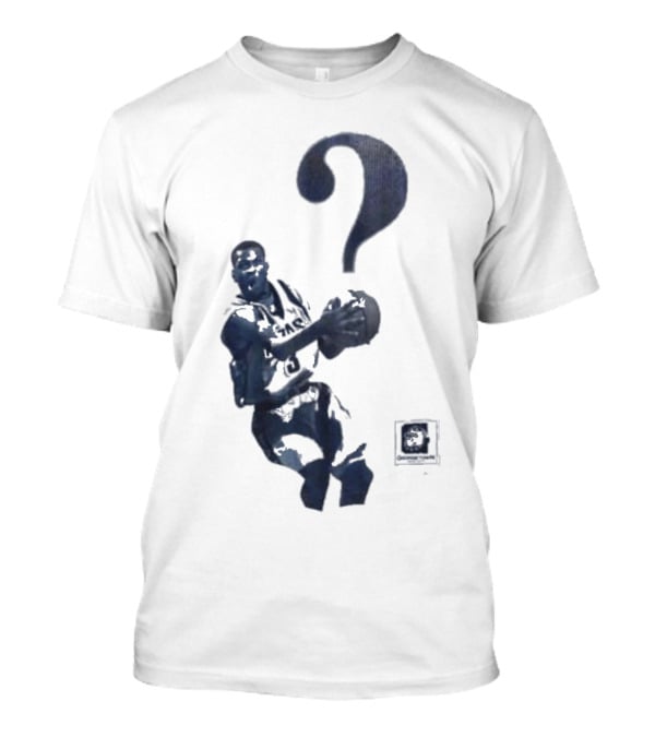 The Answer Georgetown University Allen Iverson Basketball Icon With Question Mark T-Shirt