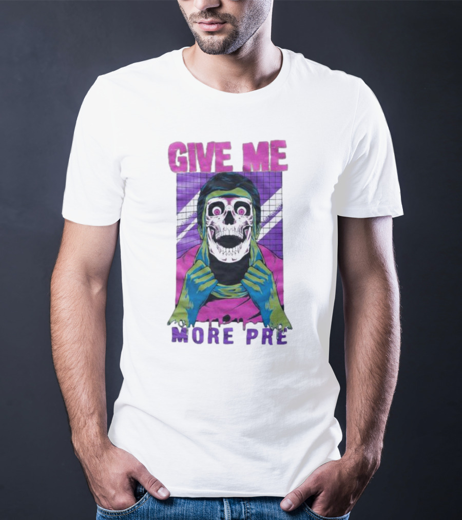 GIVE ME MORE PRE Skull Mask Urban T-Shirt