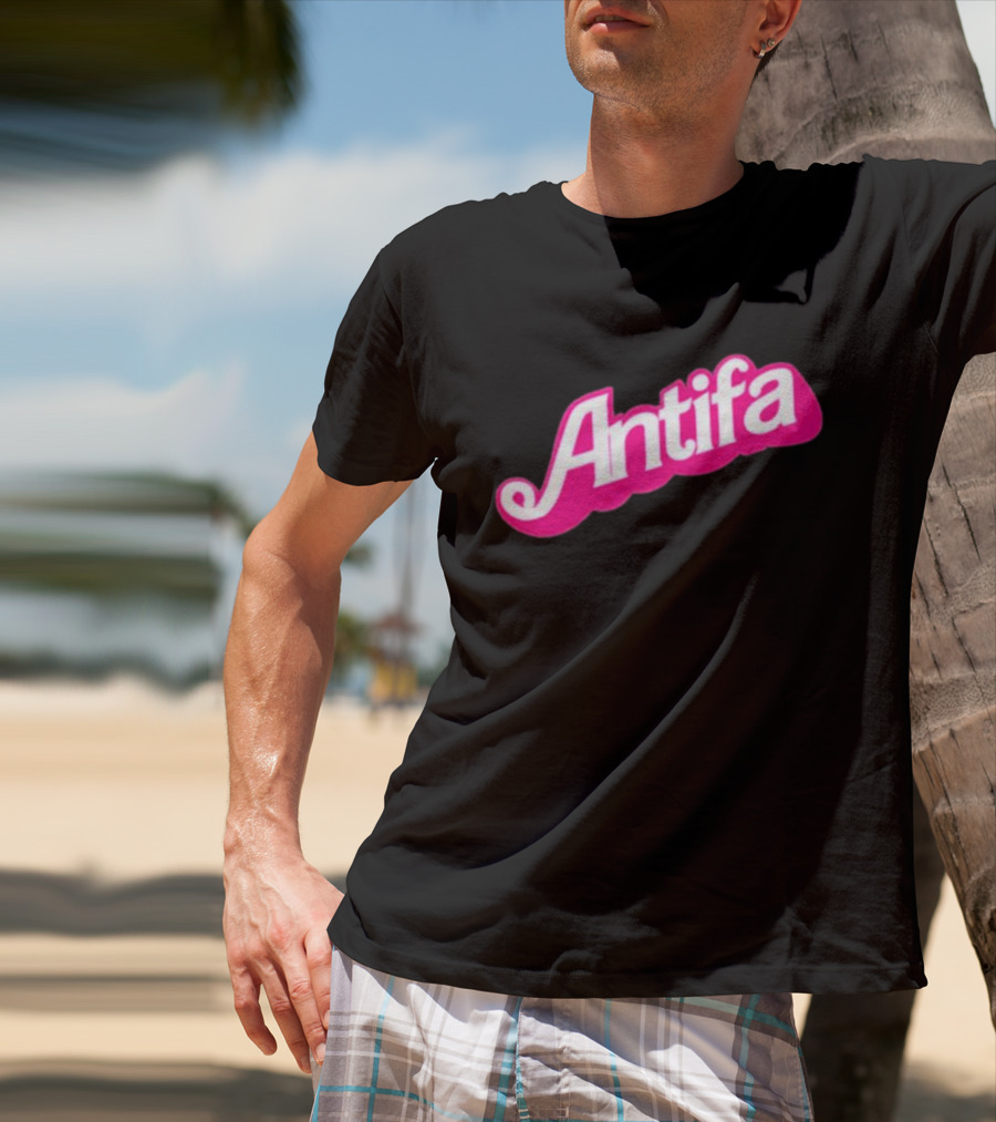Walter Masterson Barbie Antifa Pink T-Shirt