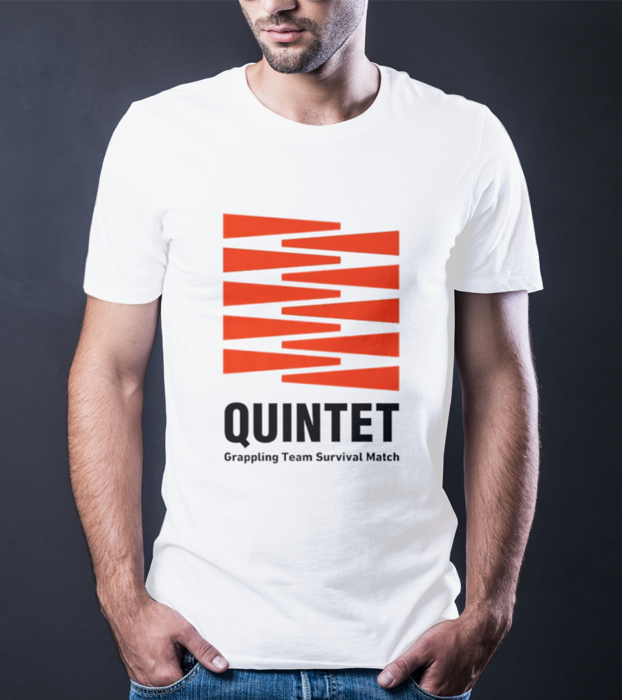 Quintet Grappling Team Survival Match Red Stripe T-Shirt