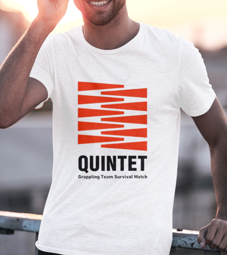Quintet Grappling Team Survival Match Red Stripe T-Shirt