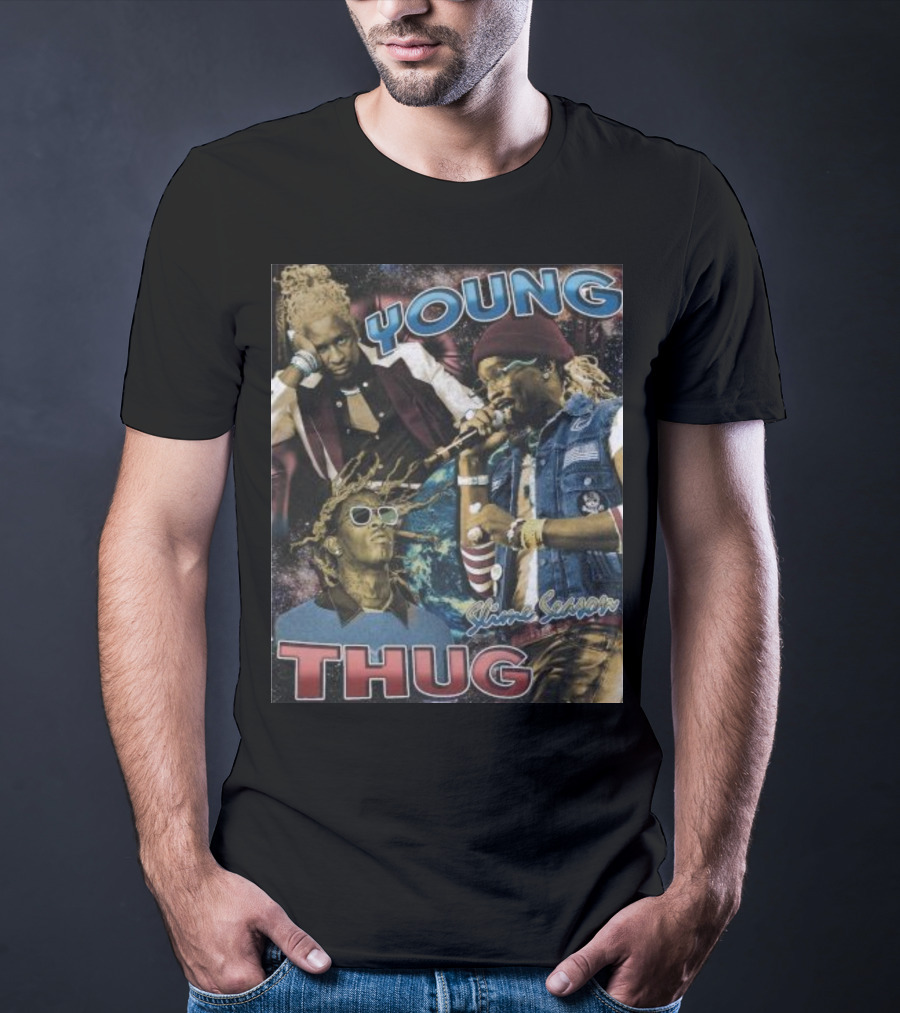 Young Thug Sline Season Multicolor Collage T-Shirt