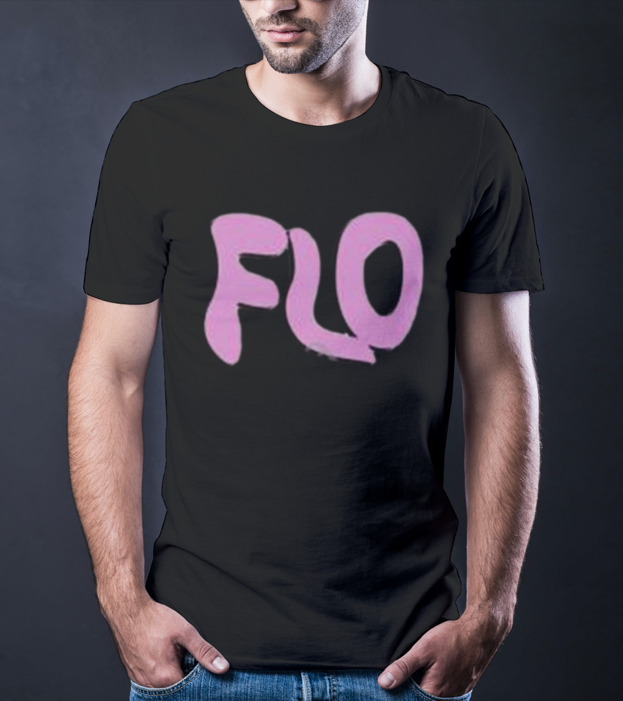 Jimmyoutsold FLO Text Pink Letters T-Shirt
