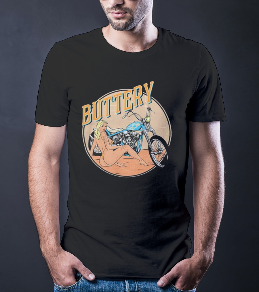 Buttery Films Del Rey Vintage Motorcycle Aesthetic T-Shirt