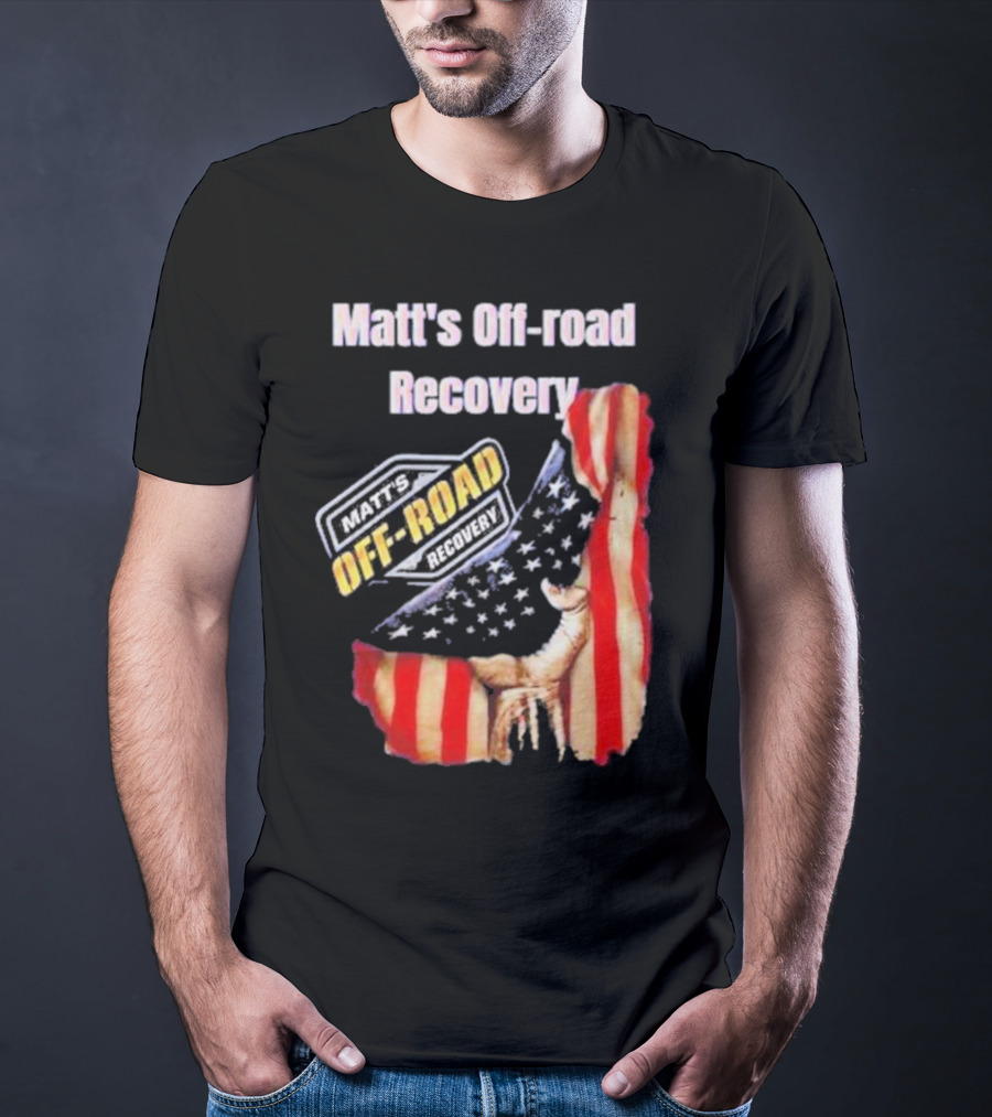 Matt's Off-Road Recovery American Flag Deer T-Shirt
