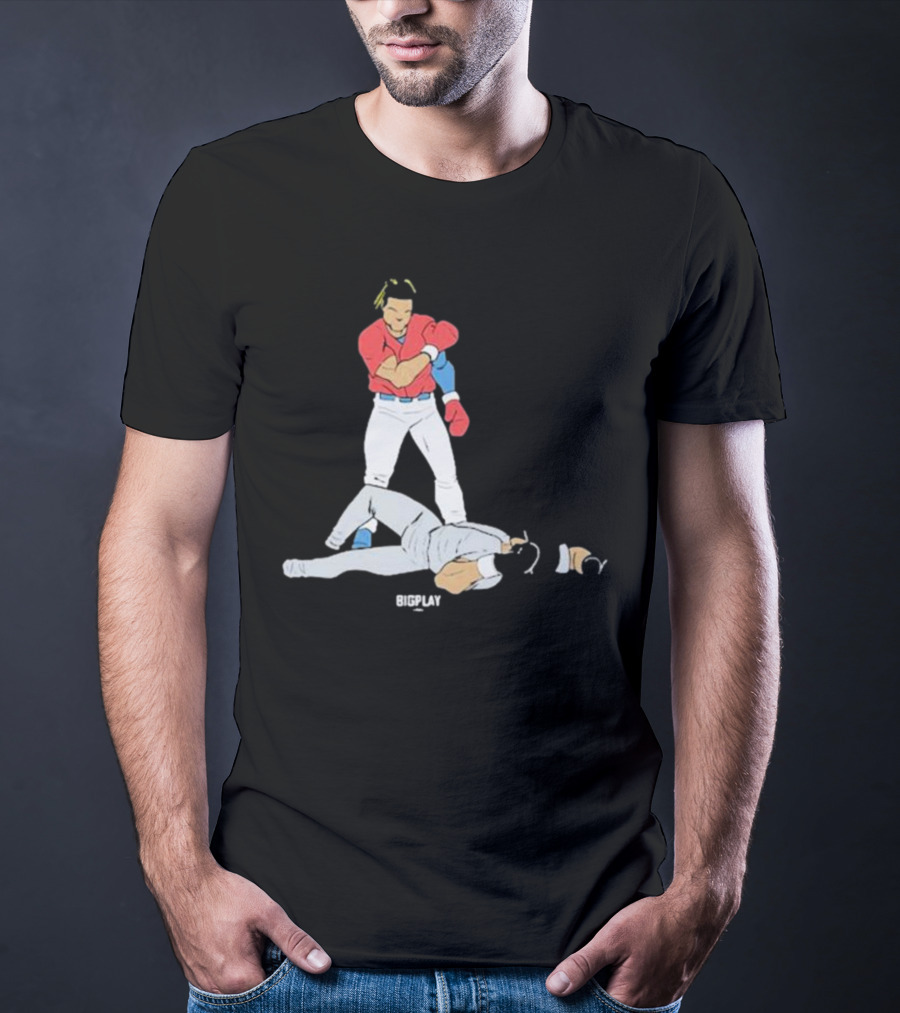 Bigplay Down Goes KO Boxer Knockout Moment T-Shirt