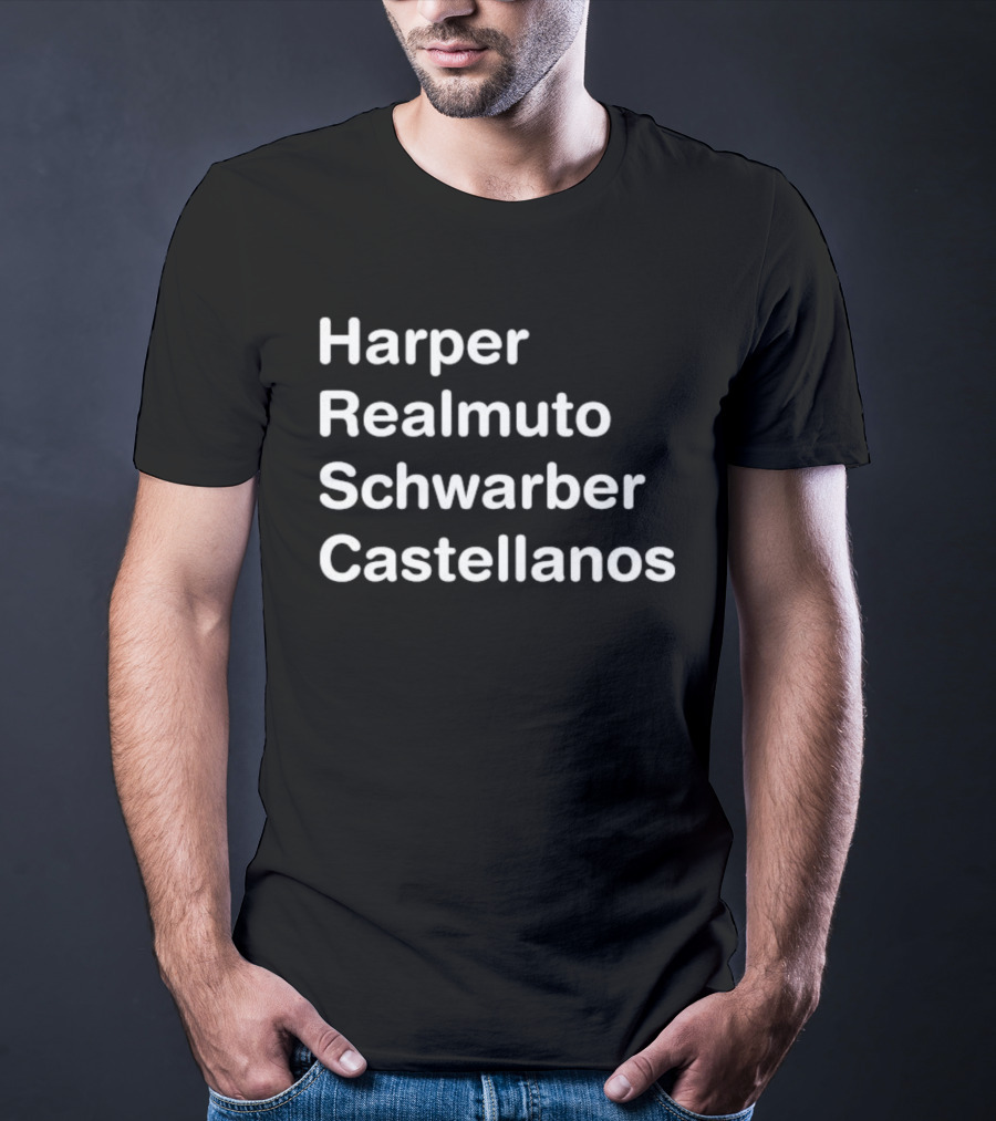 Harper Realmuto Schwarber Castellanos Philadelphia Baseball Team Star Players T-Shirt