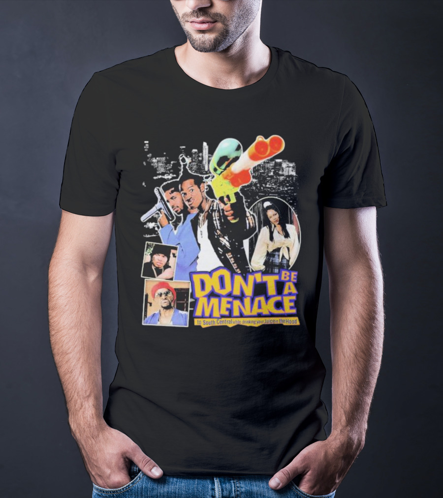 DON'T BE A MENACE TO SOUTH CENTRAL WHILE DRINKING YOUR JUICE IN THE HOOD ICONIC SCENE RETRO T-Shirt