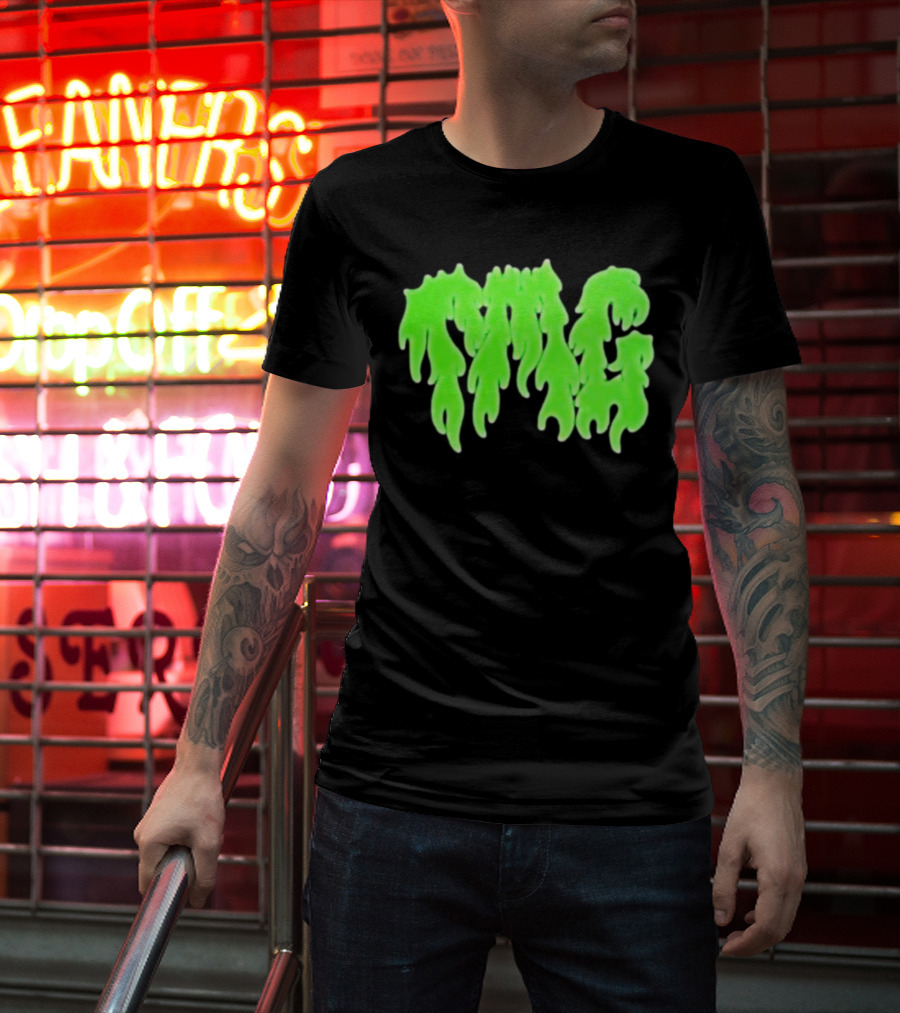 TMG Merch Slime Green Drip TMG T-Shirt
