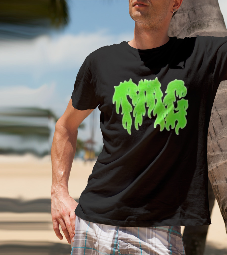 TMG Merch Slime Green Drip TMG T-Shirt