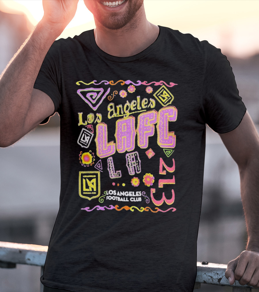 Los Angeles FC Papel Picado 213 LAFC Los Angeles Football Club T-Shirt
