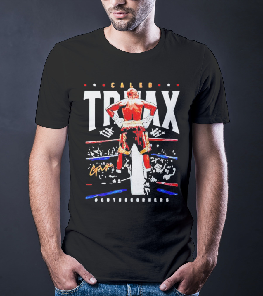 Caleb Truax Boxing Back Silhouette Cutnocorners T-Shirt