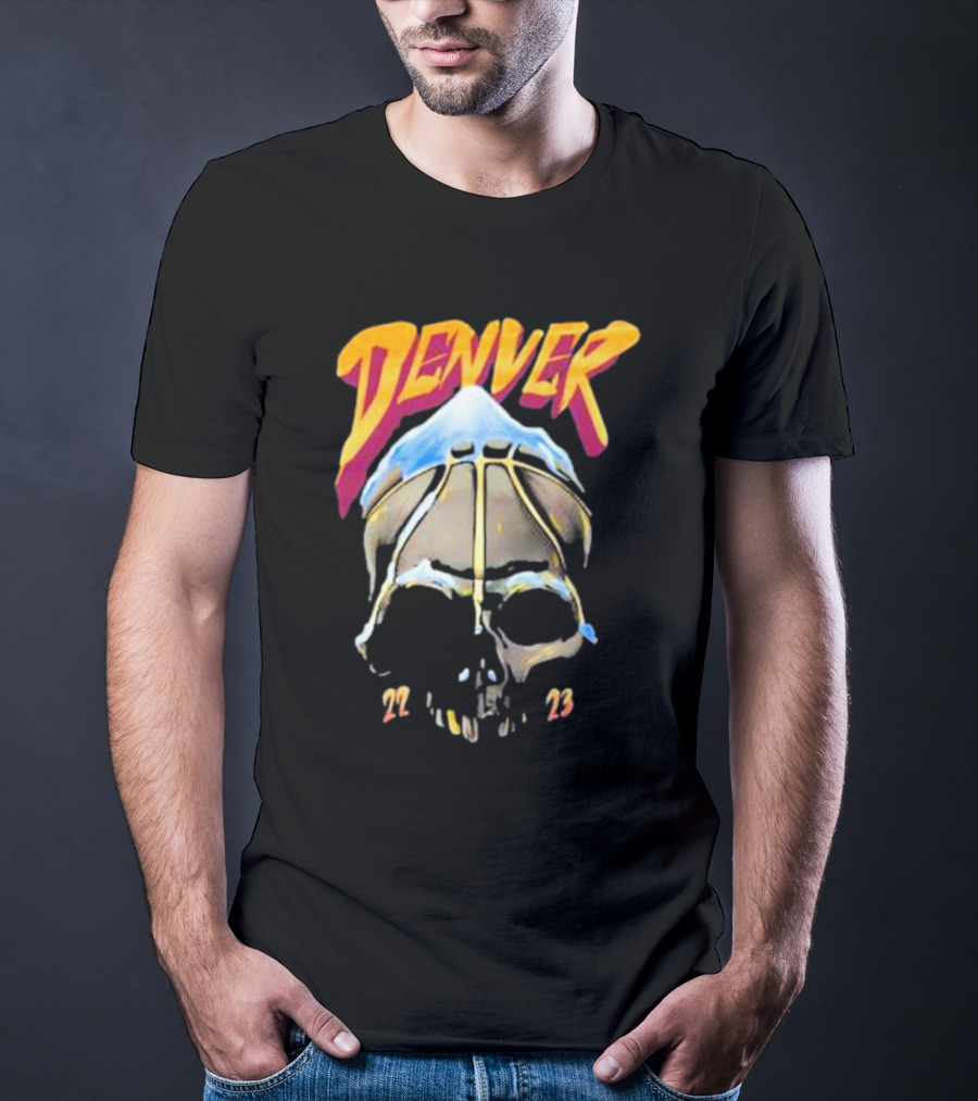 Denver Skull Basketball 22 23 T-Shirt