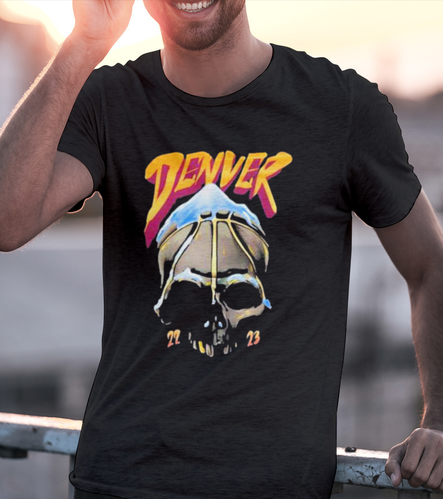 Denver Skull Basketball 22 23 T-Shirt