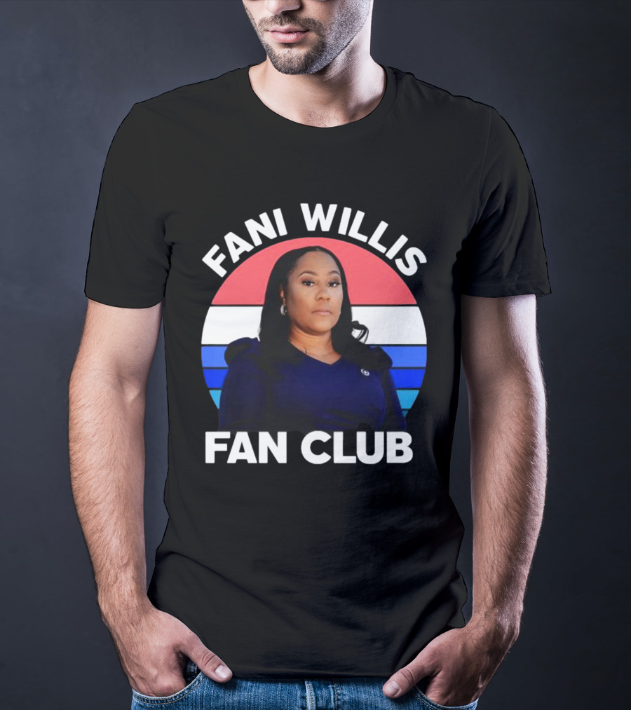 Fani Willis Fan Club Georgia District Attorney Stripes T-Shirt