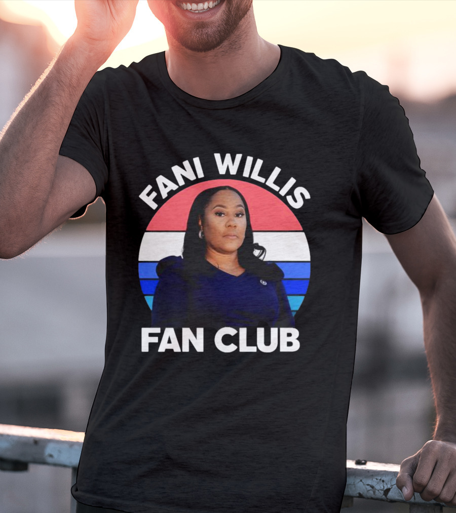 Fani Willis Fan Club Georgia District Attorney Stripes T-Shirt