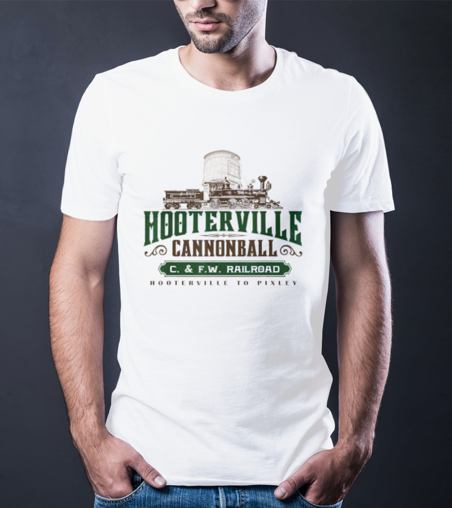 Hooterville Cannonball C. And F.W Railroad Hooterville To Pixley T-Shirt