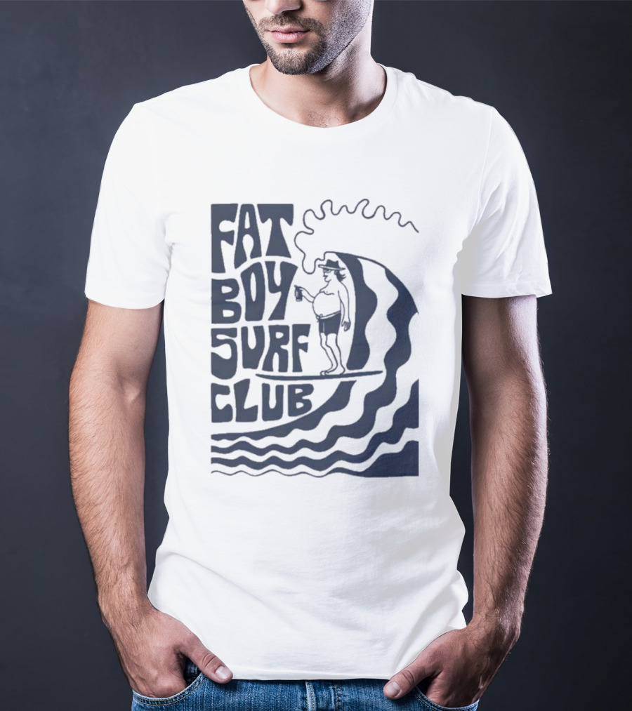Fat Boy Surf Club Big Wave Jerry Surfing Adventure T-Shirt