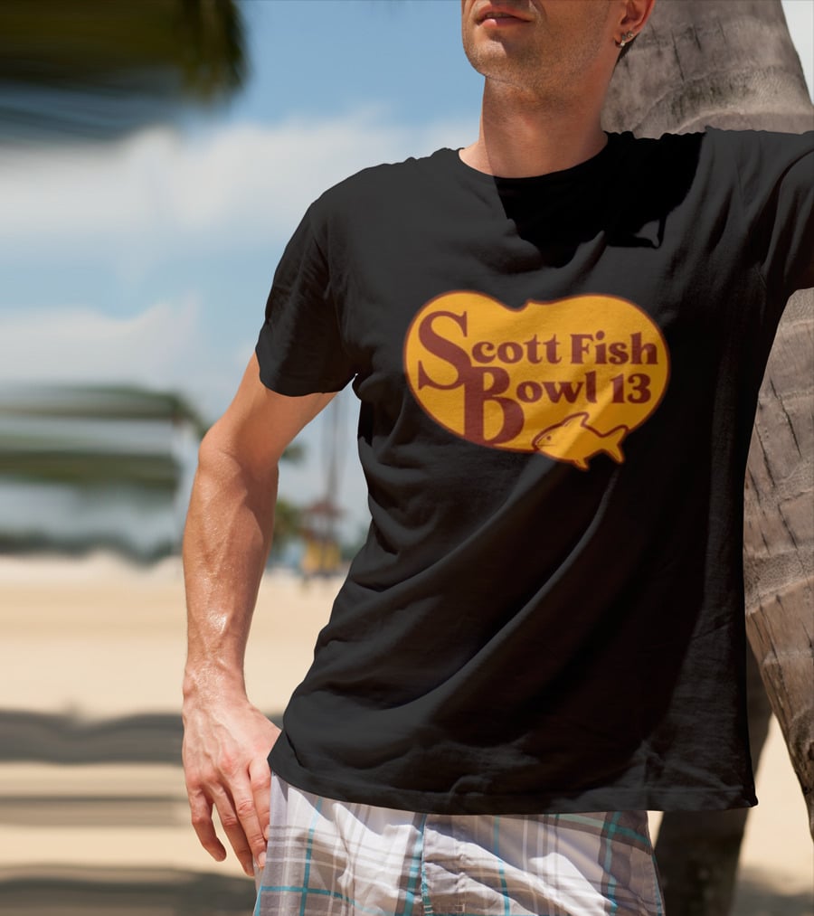 Scott Fish Bowl 13 Logo With Fish T-Shirt