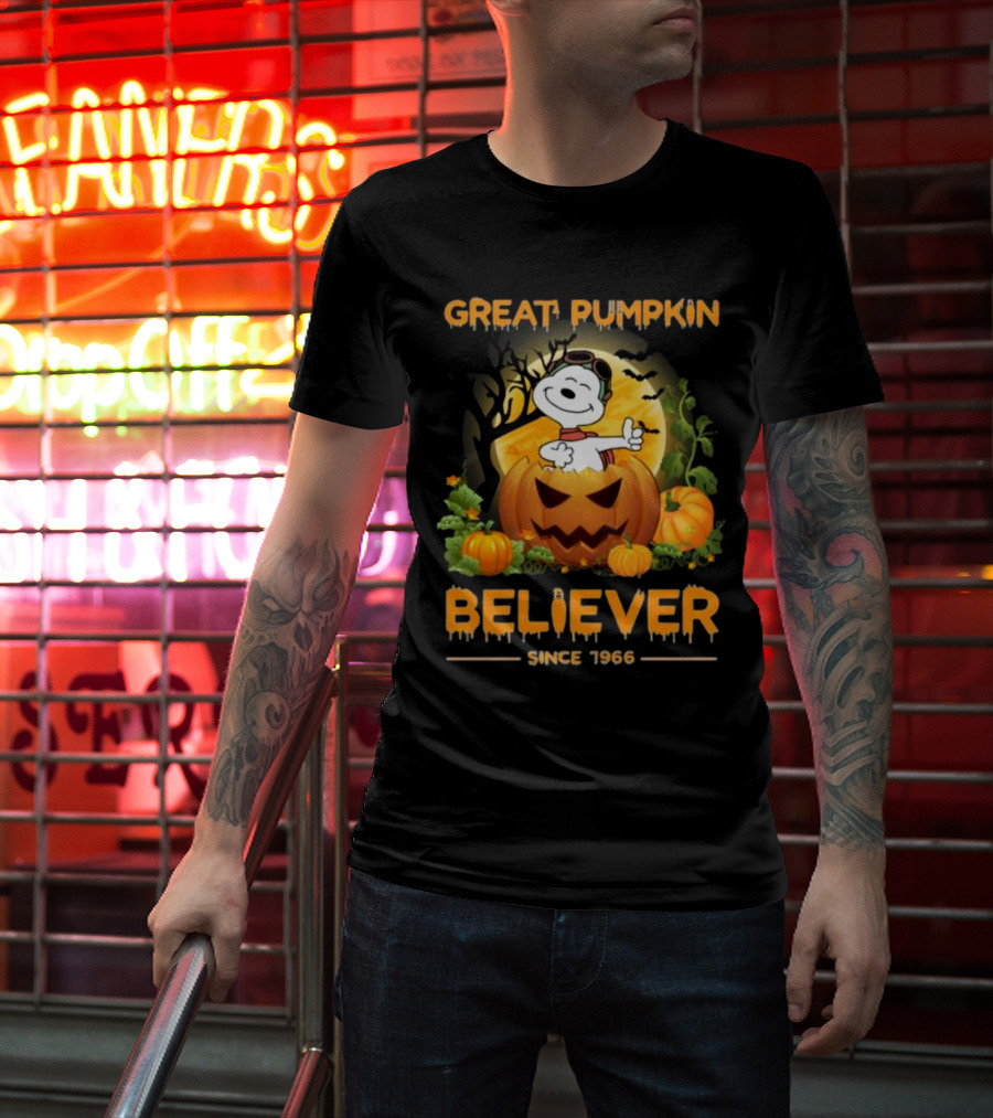 Snoopy Great Pumpkin Believer Since 1966 Halloween T-Shirt