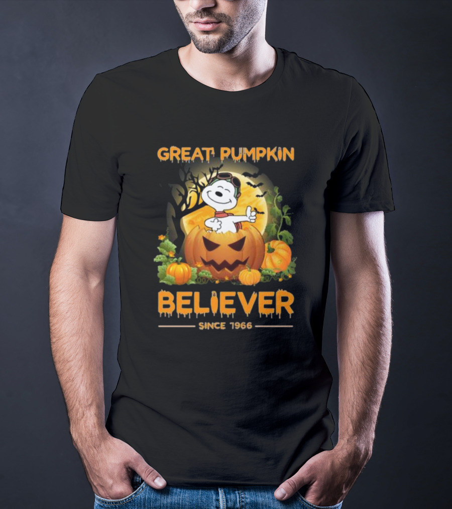 Snoopy Great Pumpkin Believer Since 1966 Halloween T-Shirt