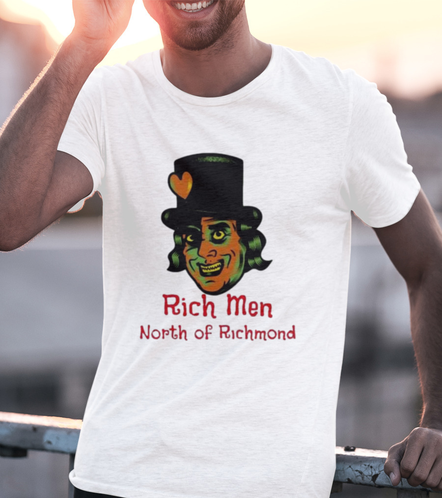 Rich Men North Of Richmond Damn Shame Top Hat Heart T-Shirt
