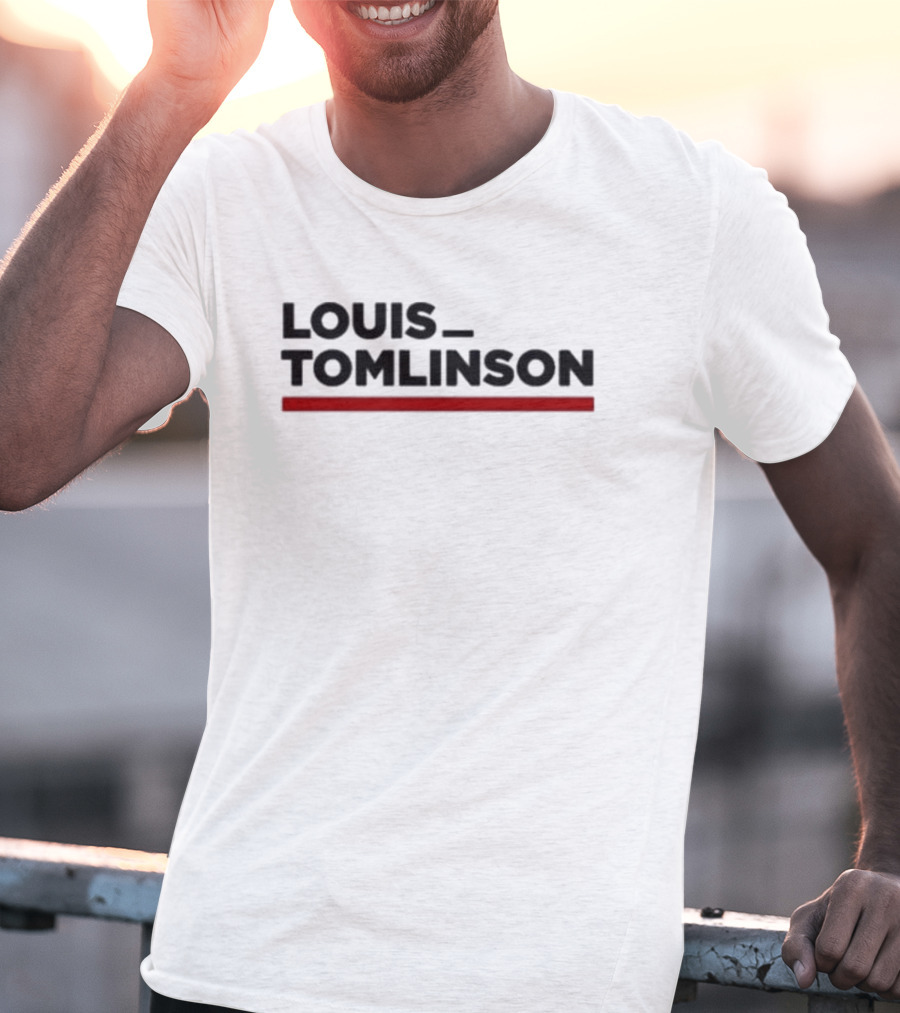 LOUIS TOMLINSON Red Underscore T-Shirt