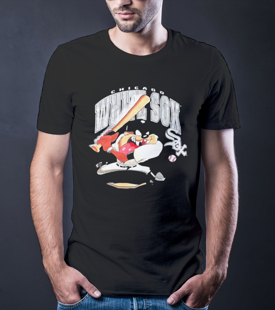 Chicago White Sox 1996 Taz Baseball Character With Bat T-Shirt