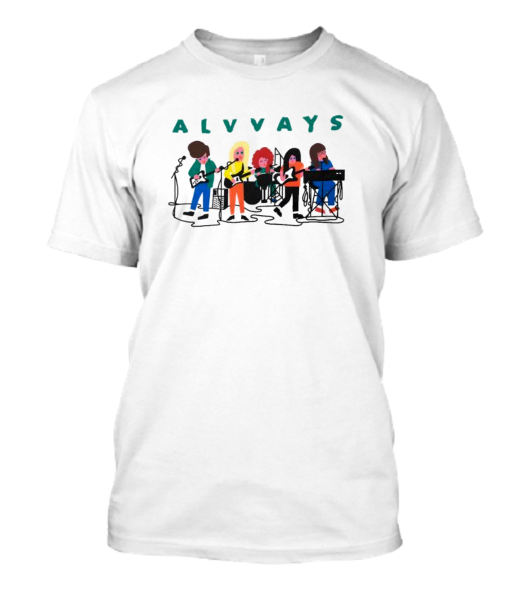 ALVVAYS Band Cartoon Drawing T-Shirt