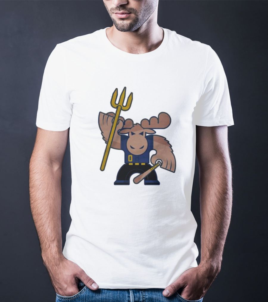Simply Seattle Home Run Mojo Moose Baseball Pose T-Shirt