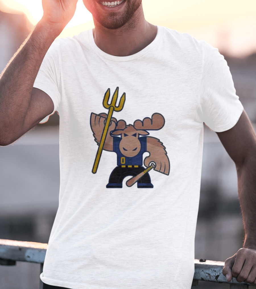 Simply Seattle Home Run Mojo Moose Baseball Pose T-Shirt