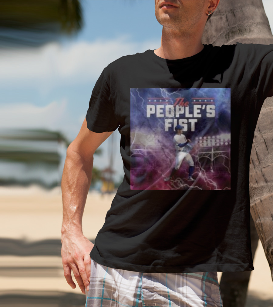 Chicago Cubs The People’s Fist Player Lightning Field T-Shirt