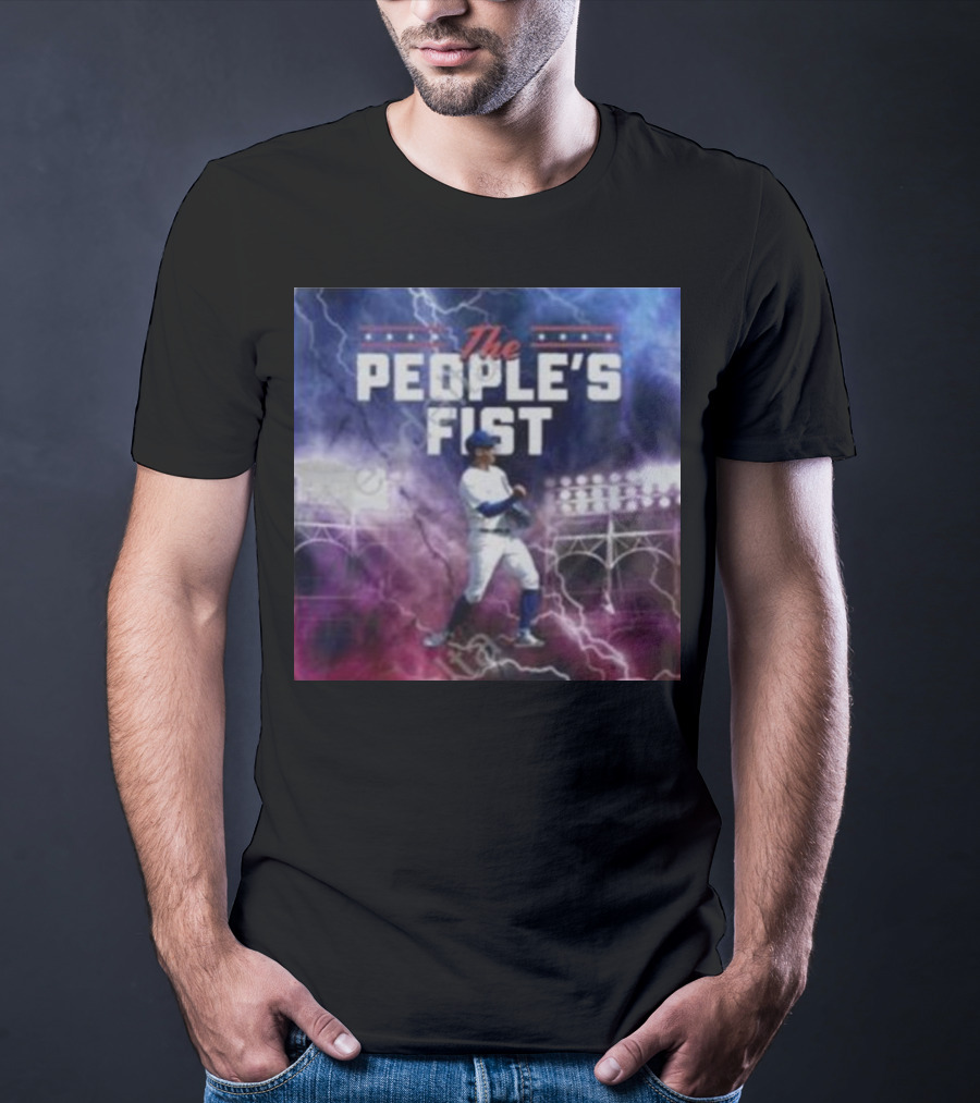 Chicago Cubs The People’s Fist Player Lightning Field T-Shirt