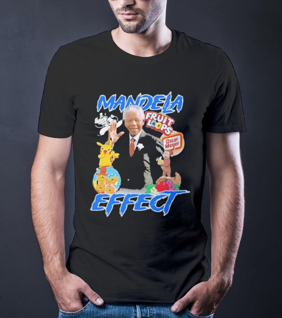 Mandela Effect Fruit Loops Pikachu Curious George Oscar Meyer C-3PO Bernstein Bears Berenstain T-Shirt