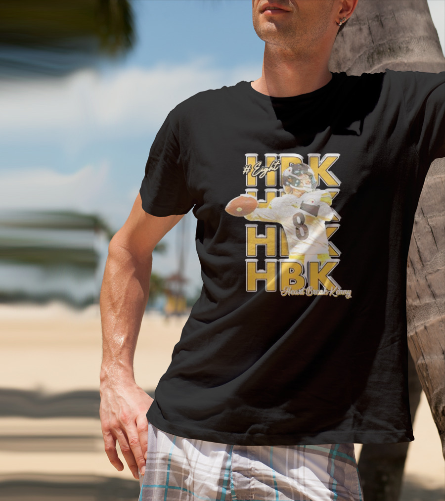 Eight HBK Heart Break Kenny Steelers Player Number 8 T-Shirt
