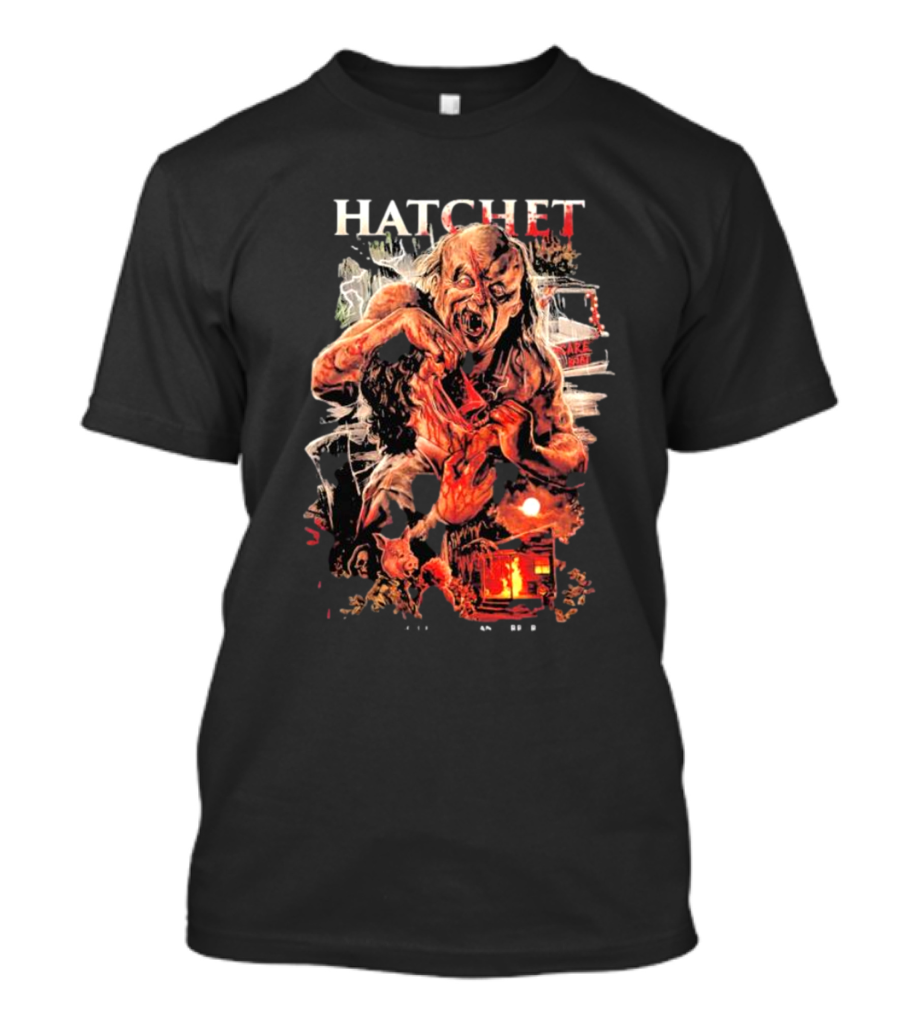 Hatchet Victor Crowley Horror Art Villain T-Shirt