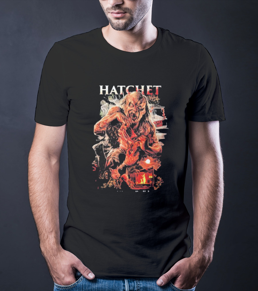 Hatchet Victor Crowley Horror Art Villain T-Shirt