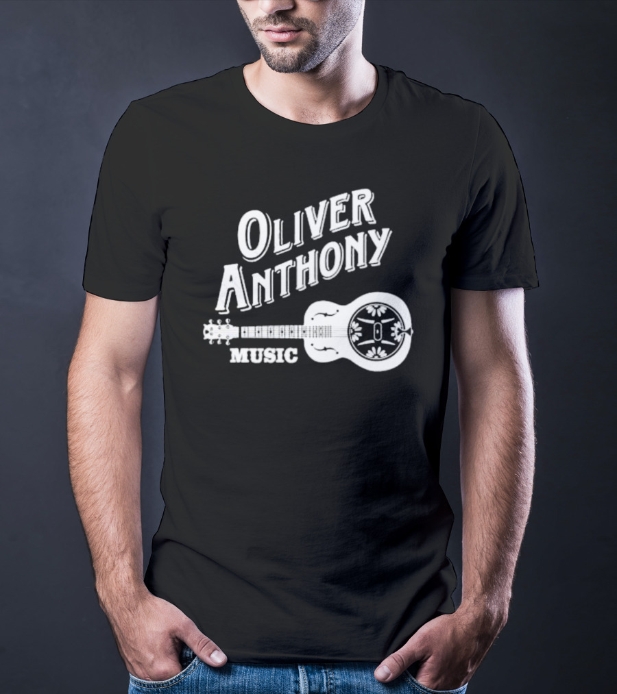 Oliver Anthony Music Logo With Guitar And Artistic Elements T-Shirt