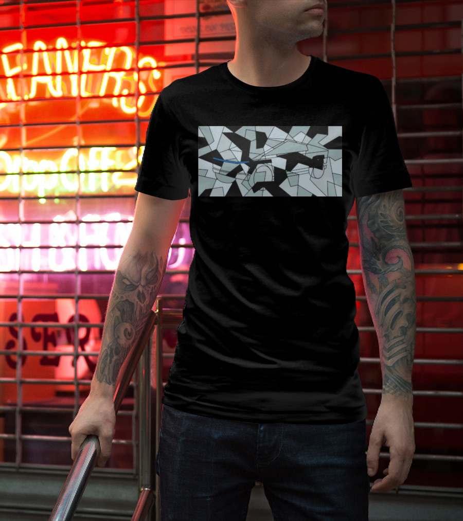 Teslaconomics Cybertruck Camo Geometric T-Shirt