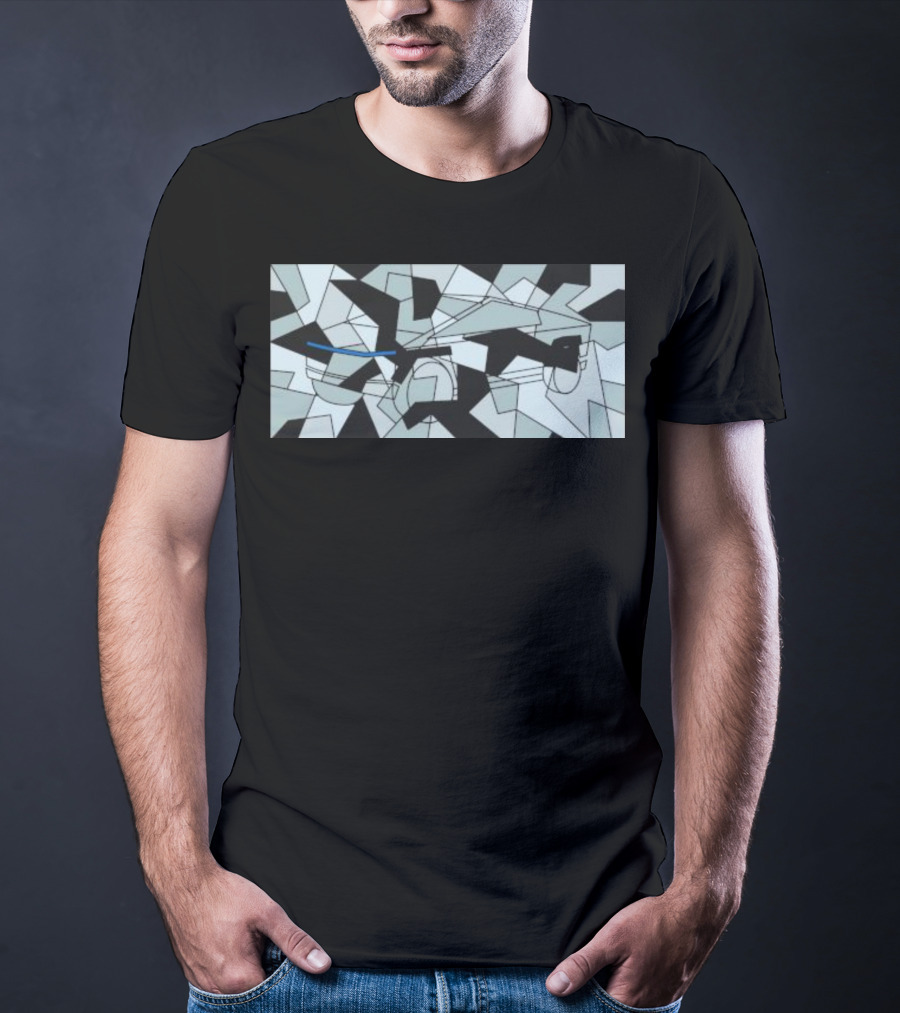 Teslaconomics Cybertruck Camo Geometric T-Shirt