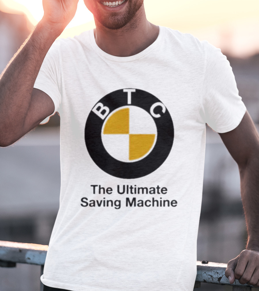 BTC The Ultimate Saving Machine Bitcoin Crash Test Dummy T-Shirt