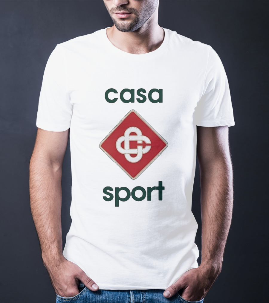 Casablanca Casa Sport Iconic Red Emblem T-Shirt