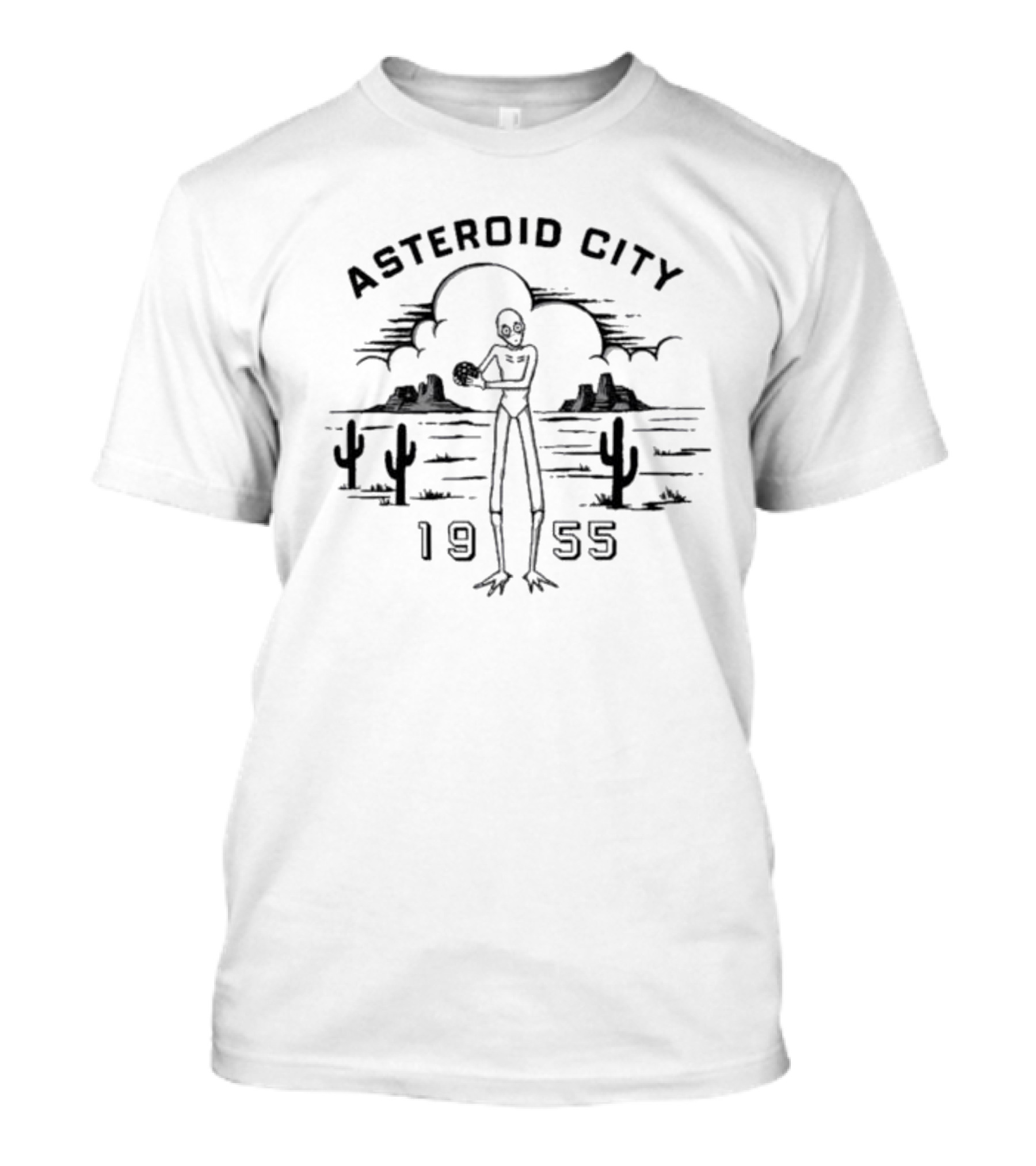 Asteroid City 1955 Alien Desert Scene T-Shirt